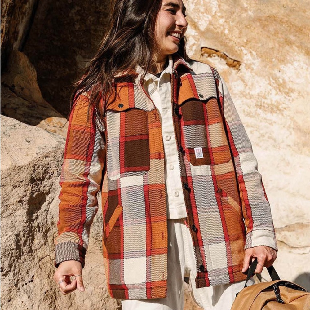 Topo Designs Size Small Plaid Mountain Shirtjacket